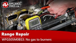 Whirlpool Stove Repair: No Gas to Burners, Gas Leak - Safety Valve