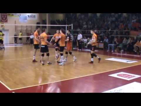 Końcówki IV i V seta meczu Stal Nysa - Cuprum Lubin