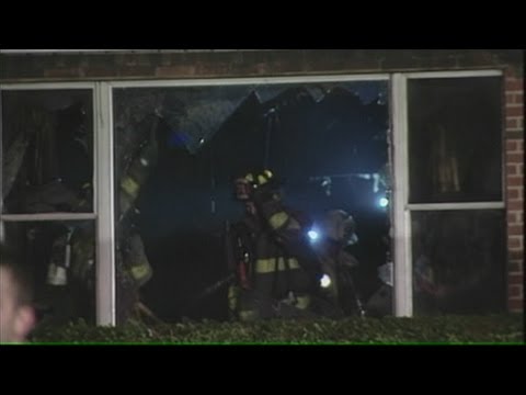Firefighter hurt, man burned in blaze