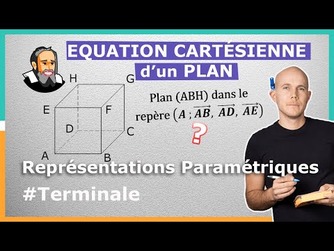EQ. CARTÉSIENNE d'un PLAN dans un CUBE - Exercice Corrigé - Terminale