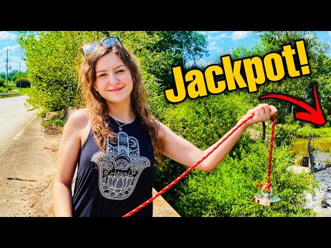 My Girlfriend Hit The Biggest Magnet Fishing Jackpot & You Won't Believe What She Found!