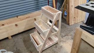 Improved 3 Tier Planter with Shelf. (Yes I'm still making stuff)