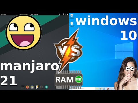 Manjaro 21 vs Windows 10: RAM