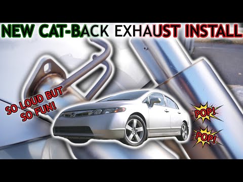 Installing New Cheap eBay Cat-Back Exhaust on my Honda Civic - How Did it Do?
