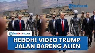 Trump Unggah Video Jalan Bareng Alien! Bikin Heboh Jagat Media Sosial: Diduga itu Rekaman AI