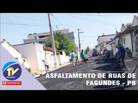 Ruas de Fagundes são asfaltadas