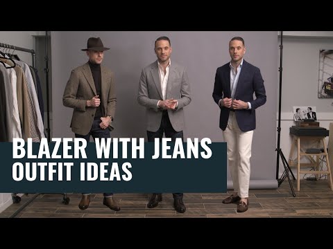 How To Wear A Blazer With Jeans | 5 Different Outfit...
