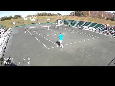 Men's 60 Singles Final  Vines(1) vs Friedman(2)