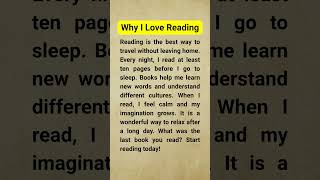Why You Should Read Every Day! 📚 #EnglishLearning #shorts