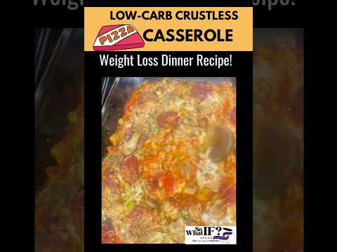 Weight Loss Dinner Recipe! Keto Crustless Pizza Casserole!
