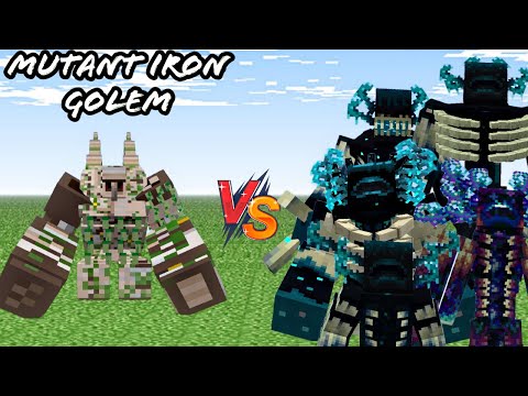 Mutant iron golem va all wardens
