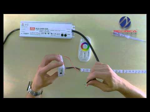 Podłączenie taśmy LED NEONICA RGB+W OSRAM DURIS E3 do sterownika RGBW 6A/kanał