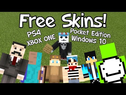 Smitty058 - How to Get FREE Custom Minecraft Bedrock Skins on All Consoles! PS4/Xbox One/Windows 10 Edition/PE