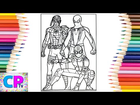 Spiderman Coloring Pages/Spiderman Cyborg,Spiderman Stealth Suit,Marvel's Spiderman Coloring Pages