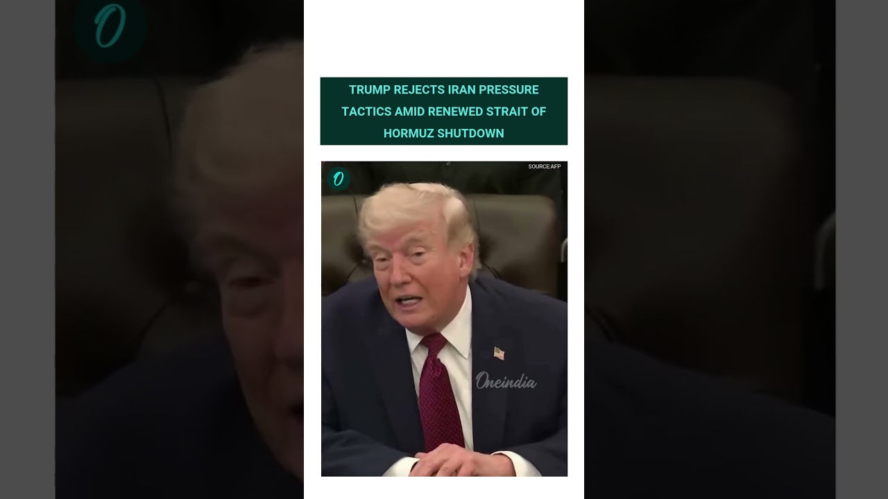 Trump on Iran’s Hormuz move: “They can’t blackmail us,” says US President