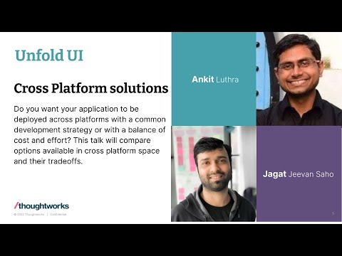 Unfold UI 2022 - Cross Platform Solutions