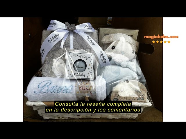 Vídeo relacionado con Mababyshop Menta - Cesta de Bebé Personalizada con Manta Burbujas Bordada, Dou Dou de Apego y Chupete Personalizado - Regalo Ideal para Recién Nacidos
