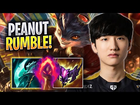 PEANUT TRIES RUMBLE WITH NEW BUFFS! - GEN Peanut Plays Rumble JUNGLE vs Pantheon! | Season 2023