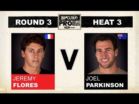 Round 3, Heat 3 - Jeremy Flores vs Joel Parkinson