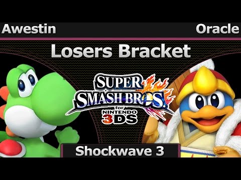 Shockwave 3 Smash 3DS - Awestin (Yoshi) vs Oracle (DDD) - Losers Bracket