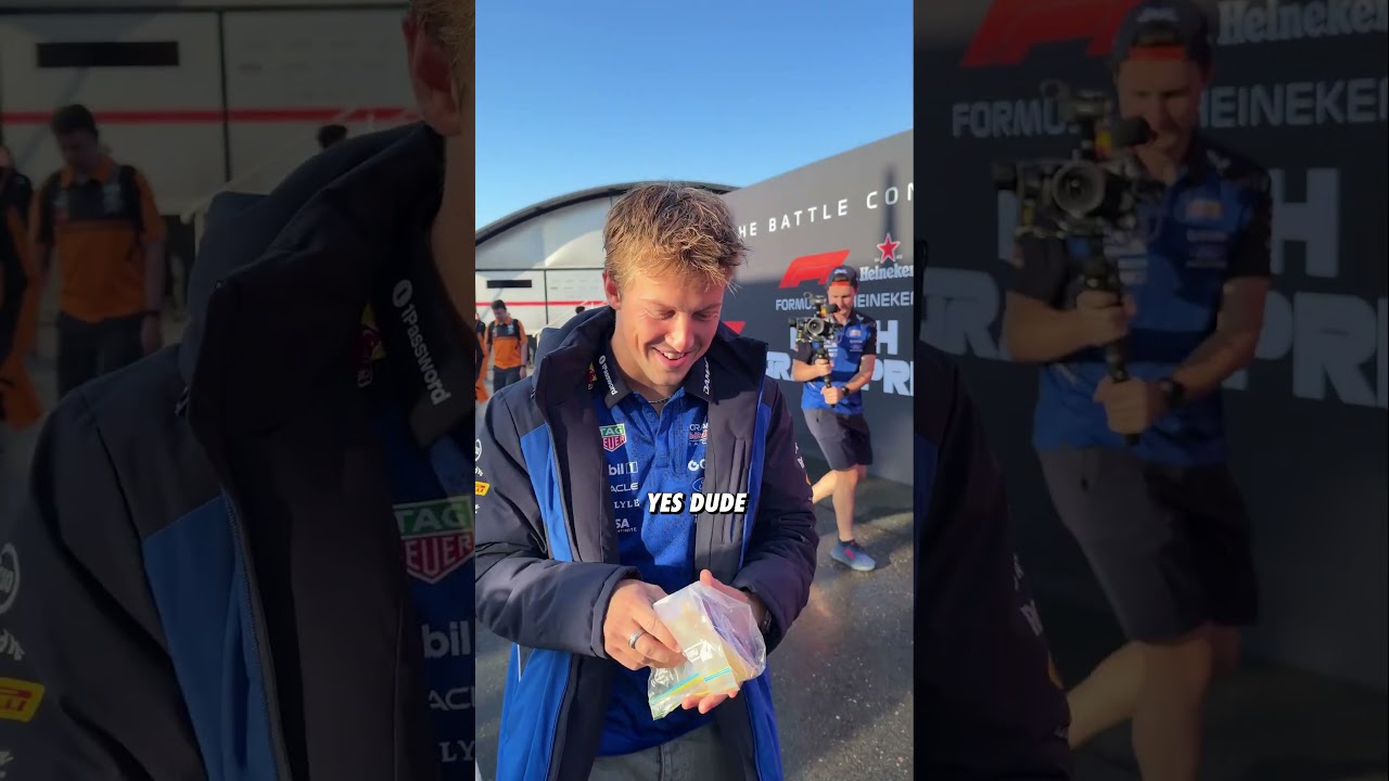 We're slowly winning Liam's trust 😉 #F1 #RedBullRacing #DutchGP