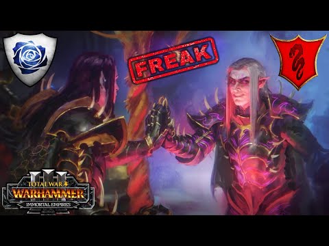 Malus Darkblade is a FREAK - Vampire Counts vs Dark Elves - Immortal Empires - Total War Warhammer 3