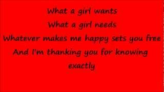 Glee What a Girl Wants with lyrics