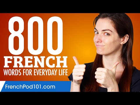 800 French Words for Everyday Life - Basic Vocabulary #40