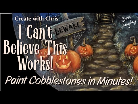 I Can't Believe This Works - Cobblestones in Minutes Acrylic Painting Tutorial by Chris Haughey