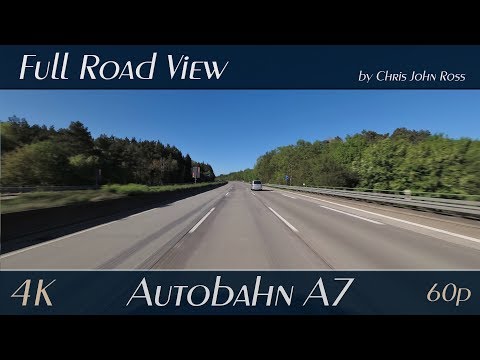 Autobahn (A7), Germany: Garlstorf - Thieshope - 4K (UHD/2160p/60p) Video