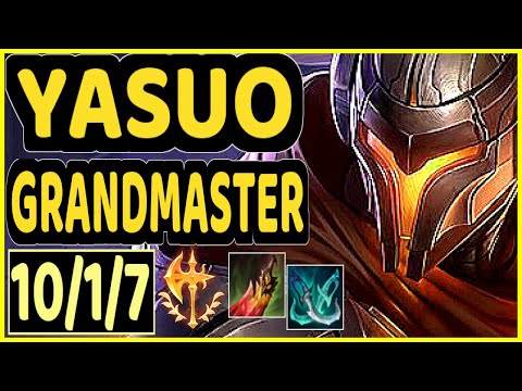 STROMPEST (YASUO) - 10/1/7 KDA GAMEPLAY - NA Ranked GRANDMASTER