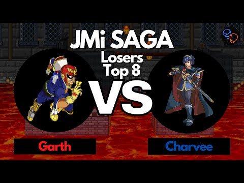 Garth (Captain Falcon) vs AFM Charvee (Marth, Ichigo) - SSF2 Losers Top 8 - JMi Saga (Throwback!)