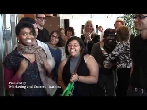 Ribbon cutting for new art studios