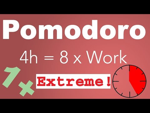 Pomodoro Technique 8 x 25 min   Study Timer 4 h
