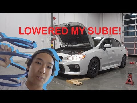 2018 WRX H&R Lowering Springs Install
