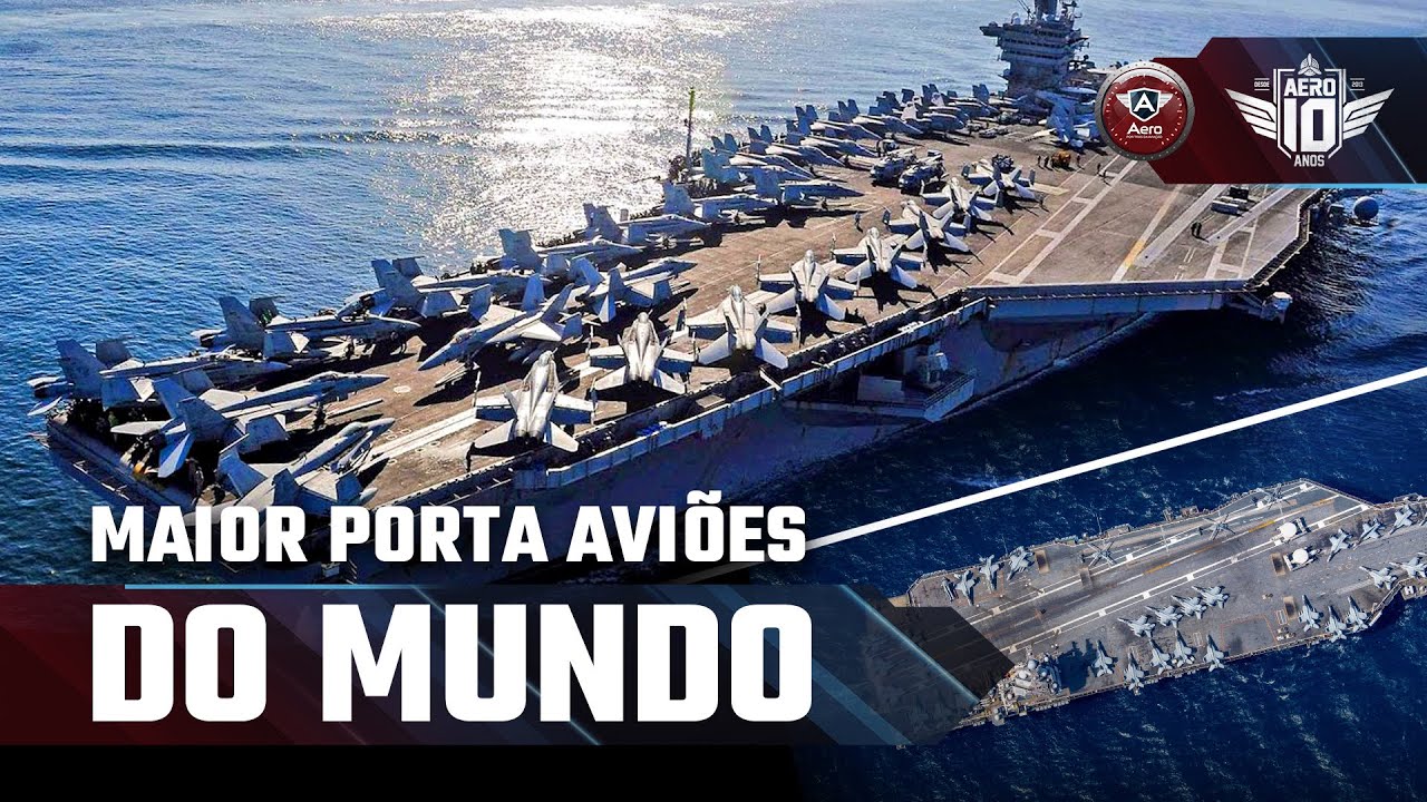 O Maior Porta aviões do Mundo é NUCLEAR ☢️ conheça o USS Gerald R  Ford