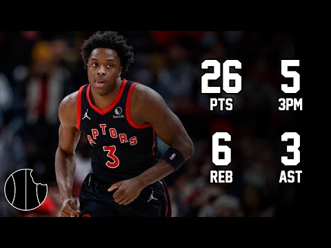 OG Anunoby Highlights | Raptors vs. Bulls | 24th Nov 2023