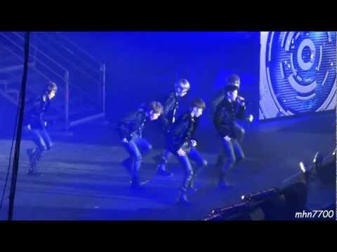 [HD fancam] 120208 Beast - Medley (숨 + Shock) + Fiction @ Music Bank Paris