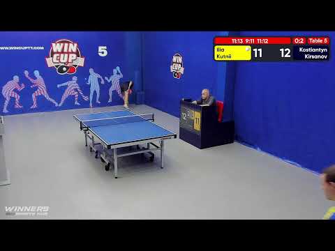 17:00  Кутний Илья 0-3 Кирсанов Константин  стол 5  ЮГ-4   05.07.22