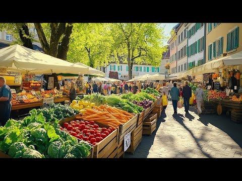 SUMMER MORNING MARKET IN BERN 🇨🇭 | SWITZERLAND’S MOST BEAUTIFUL CITY