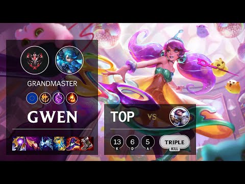 Gwen Top vs Fiora - EUW Grandmaster Patch 11.20