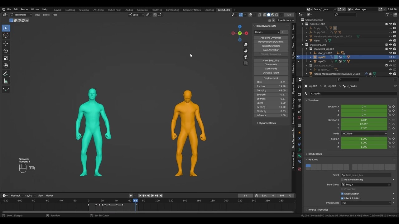 Bonedynamics Transfer Animation Tutorial