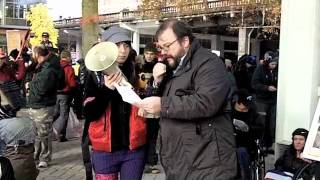 John Beer reads "Sunflower Sutra" by Allen Ginsberg via human microphone