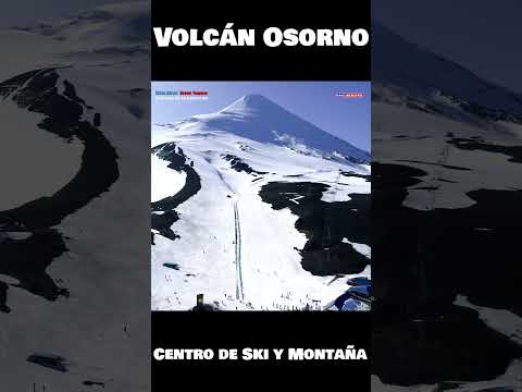 Volcán Osorno Centro de Ski y Montaña Región de Los Lagos Chile - Vista Aérea Drone Temuco