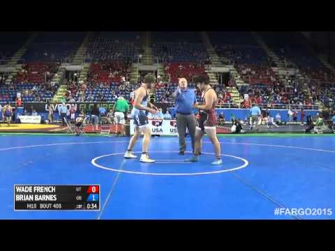 220 Champ. Round 1 - Brian Barnes (Oregon) vs. Wade French (Utah)