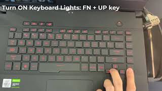 How to Turn On/Off Keyboard Lights on ASUSROG Zephyrus M15 laptop