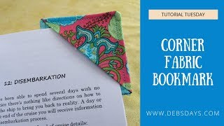 Learn How to Sew a Quick and Easy Homemade Corner Fabric Bookmark
