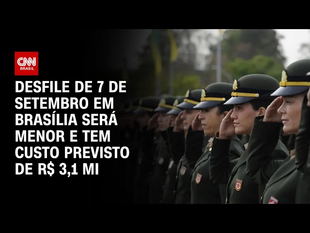 Desfile de 7 de Setembro em Brasília será menor e tem custo previsto de R$ 3,1 mi | BASTIDORES CNN