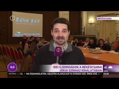 Bánk bán - Jókai Színház - M1 2016.01.26.