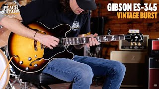 Video thumbnail for No Talking...Just Tones | Gibson ES-345 Vintage Burst by Peach Guitars
